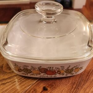 VINTAGE Corning Ware Spice Of Life Casserole with Lid  L'Echalote A-1-B 1 Quart